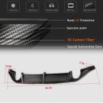 Volkswagen VW Golf 7 MK7 Standard/GTI 2014-2016 Rear Bumper Diffuser Carbon Fiber
