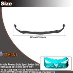 Gloss Black Front Bumper Lip Fits for Alfa Romeo Giulia Sport Sedan 2016-2021 FRP Chin Spoiler Splitter Protector Air Dam Chin Diffuser Factory Outlet (Style A)