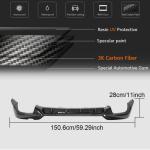 BMW 3 Series G20 320i 330i M Sport 2019-2021 Rear Bumper Diffuser Carbon Fiber