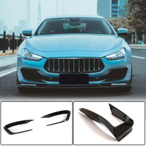Maserati Ghibli Base Sedan 2018-2020 Front Bumper Vents Carbon Fiber