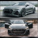 Audi RS7 C8 2019-2022 Front Bumper Vents Dry Carbon Fiber