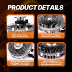 210825X20A Engine Cooling Fan Clutch Compatible with Infiniti QX56 QX80/for Nissan Armada NV2500 NV3500 Titan V8 5.6L