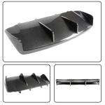 Dry Carbon Fiber Rear Diffuser Compatible with Porsche Taycan 4S Base Sedan 4-Door 2019-2024 Auto Rear Lower Bumper Lip Spoiler Body Kit 3pcs