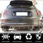 Bentley Bentayga Sport Utility 2016-2019 Rear Trunk Spoiler Dry Carbon Fiber