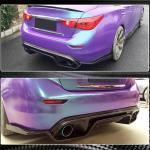 Infiniti Q50 Q50S 2014-2017 Rear Bumper Diffuser Carbon Fiber