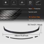 Tesla Model 3 2016-2022 Front Bumper Lip Carbon Fiber