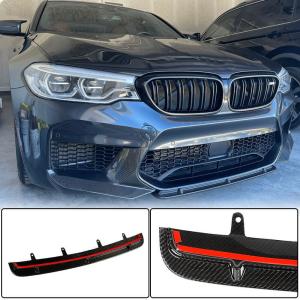 BMW 5 Series F90 M5 Pre-LCI 2018-2020 Front Bumper Lip Dry Carbon Fiber