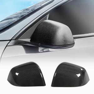 Tesla Model Y 2019-2022 Replacement Style Mirror Covers Pair Dry Carbon Fiber