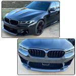 Matte Black Front Bumper Lip Splitters for BMW 5 Series F90 M5 2018-2020 | Fiberglass Front Chin Spoiler Splitter Protector Auto Parts Anti-Collision Protection