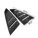 Ford Mustang S650 2024 2025 Rear Triangular Window Scoop Louver Fender Vents Dry Carbon Fiber