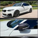 BMW F20 F22 F30 F34 F32 F33 F36 X1 E84 F87 M2 Mirror Covers Carbon Fiber Replacement Style