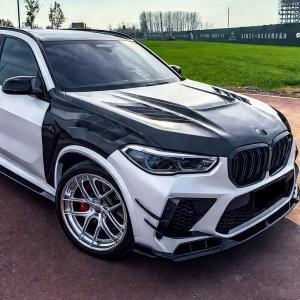 BMW F95 X5M F96 X6M Engine Bonnet Hood Cover Carbon Fiber