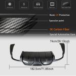 Maserati Ghibli S Q4 2014-2017 Rear Bumper Diffuser Carbon Fiber