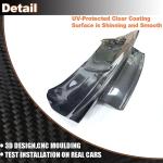 Carbon Fiber Rear Trunk Lid Cover Compatible with Ford Mustang 2018-2022 Replacement Rear Trunk Spoiler Boot Panel Cover Trim Bodykit