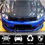 Volkswagen VW Golf 6 MK6 R/R20 2010-2013 Front Bumper Lip Carbon Fiber