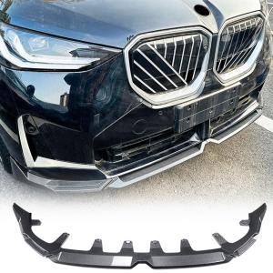 Carbon Look Front Lip Spoiler Compatible with BMW X3 G45 2025+ Sport Utility 4-Door ABS Car Front Bumper Lower Spoiler Lip Splitter Body Kit Trim Protection 4PCS