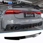 Audi A7 S7 RS7 2019-2024 Rear Trunk Spoiler Real Carbon Fiber
