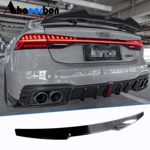 Audi A7 S7 RS7 2019-2024 Rear Trunk Spoiler Real Carbon Fiber
