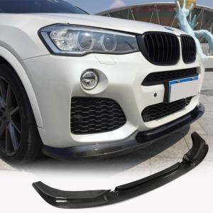 BMW X3 F25 X4 F26 M Sport 2014-2018 Front Bumper Lip Carbon Fiber