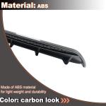 Carbo Look Rear Diffuser for Alfa Romeo Stelvio Sport Utility 2017-2023 ABS Lower Bumper Lip Spoiler Body Kit Factory Outlet