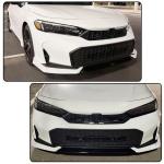 Pearl White Black Front Lip for Honda Civic Sedan & Hatchback 2025 2026 ABS | Air Dam Chin Spoiler Diffuser Guard Protector Body Kits Trim