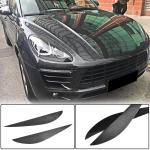 Porsche Macan 2014-2018 Headlight Eyebrows Lamp Eyelids Dry Carbon Fiber