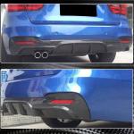 BMW 3 Series F34 M Sport GT 2014-2018 Carbon Fiber Rear Bumper Diffuser Lip