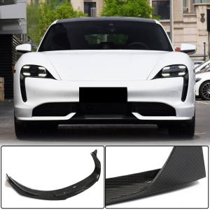 Porsche Taycan 9J1 Turbo S 2019UP Front Bumper Lip Dry Carbon Fiber