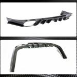 Porsche Panamera 970 Pre-facelift 2010-2013 Rear Bumper Diffuser Carbon Fiber
