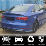 Audi S3 A3 Sline 8V Sedan Pre-facelift 2014-2016 Rear Bumper Splitters Carbon Fiber