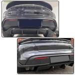 Dry Carbon Fiber Rear Diffuser Compatible with Porsche Taycan 4S Base Sedan 4-Door 2019-2024 Auto Rear Lower Bumper Lip Spoiler Body Kit 3pcs