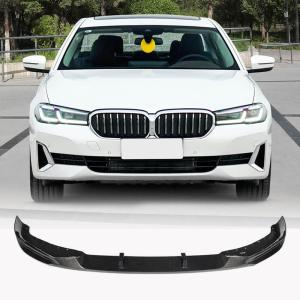 BMW 5 Series G30 LCI 530i Base Sedan 4-Door 2021-2023 Front Bumper Lip Full Carbon Fiber