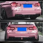Carbon Fiber Rear Bumper Diffuser Lip for BMW 3 Series F30 M Sport 2012-2018 With brake light