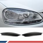 Carbon Fiber Car Front Headlamps Eyelids Headlight Eyebrows 2005-2009