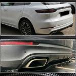 Porsche Cayenne (9Y0/9Y3) 2018-2023 Rear Bumper Diffuser Lip Carbon Fiber