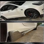 Tesla Model 3 2016-2022 Side Skirts Carbon Fiber