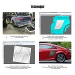 Carbon Fiber Rear Hood Fender Side Door Scoops for Audi TT 2015-2017