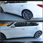 Infiniti Q50 Sedan 2014-2022 Side Skirts Carbon Fiber