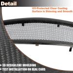 Carbon fiber Front Hood Grill Grille Cover Fits for Infiniti G37 2008-2013 Coupe 2Door Replacement Conversion Front Kidney Grille
