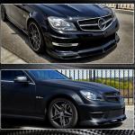 Mercedes Benz C Class W204 C204 C63 AMG Facelift 2012-2014 Front Bumper Lip Carbon Fiber