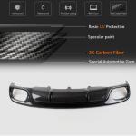 Audi A4 B8.5 Base Sedan Facelift 2013-2016 Rear Bumper Diffuser Carbon Fiber