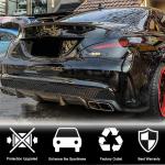 Mercedes Benz CLA Class W117 C117 CLA45 AMG Pre-facelift 2013-2016 Rear Bumper Diffuser Carbon Fiber