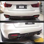 BMW 3 Series F34 M Sport GT GranTurismo 2014-2018 Rear Bumper Diffuser Carbon Fiber