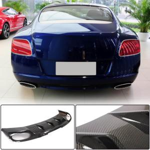 Bentley Continental 2nd Gen 2012 2013 Rear Bumper Diffuser Carbon Fiber