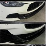 Maserati Ghibli M157 Pre-facelift 2014-2017 Front Bumper Lip Carbon Fiber