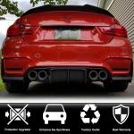 BMW F80 M3 F82 F83 M4 2015-2019 Rear Bumper Diffuser Glossy Black ABS