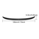 BMW 8 Series G16 840i M850i F93 M8 Gran Coupe 2018-2021 Rear Trunk Spoiler Dry Carbon Fiber