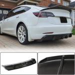 Tesla Model 3 2016-2022 Rear Bumper Diffuser Carbon Fiber