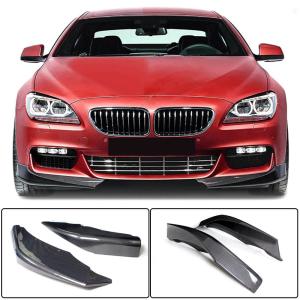 BMW 6 Series F06 F12 F13 640i 650i M Sport 2013-2018 Front Bumper Splitters Carbon Fiber