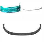 Audi S4 A4 Sline B9 Sedan 2017-2020 Front Bumper Lip Carbon Fiber